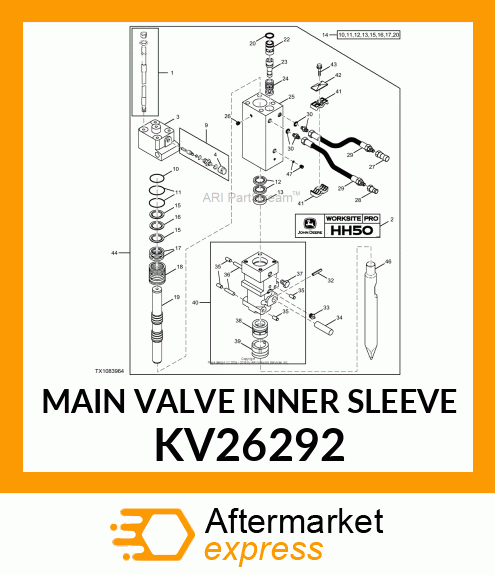 MAIN VALVE INNER SLEEVE KV26292