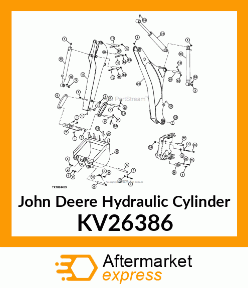 HYDRAULIC CYLINDER (BUCKET) KV26386