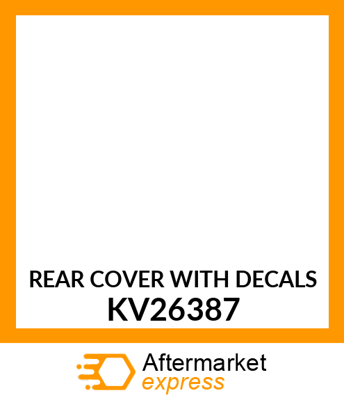 REAR COVER WITH DECALS KV26387