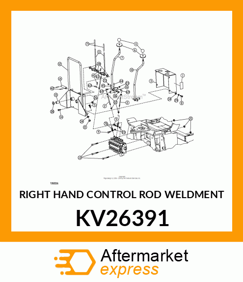 RIGHT HAND CONTROL ROD WELDMENT KV26391