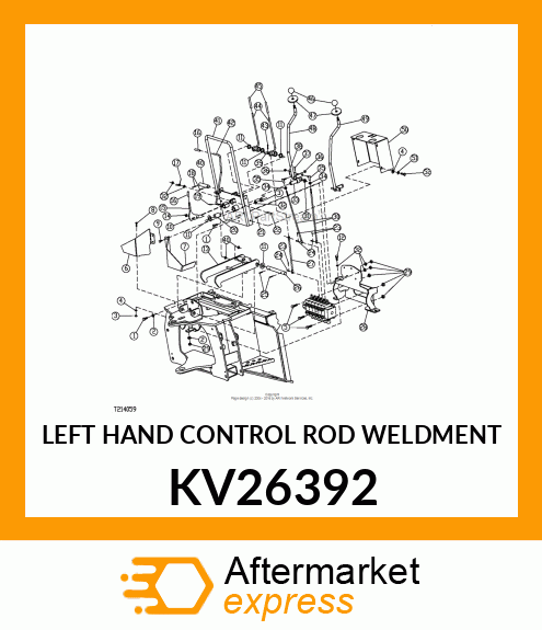 LEFT HAND CONTROL ROD WELDMENT KV26392