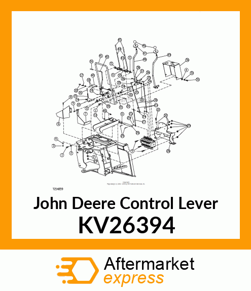 STABILIZER CONTROL LEVER WELDMENT KV26394