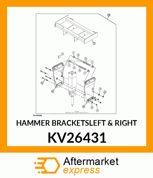 HAMMER BRACKETS(LEFT amp; RIGHT) KV26431