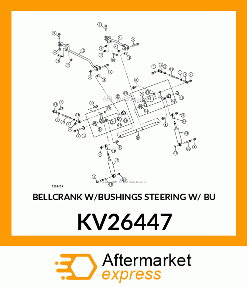 BELLCRANK W/BUSHINGS STEERING W/ BU KV26447