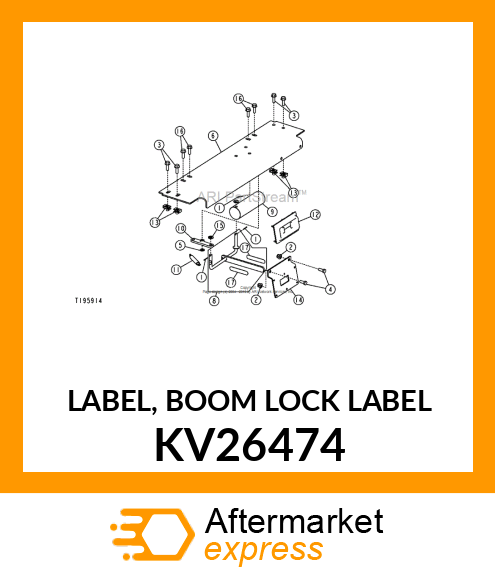 LABEL, BOOM LOCK LABEL KV26474