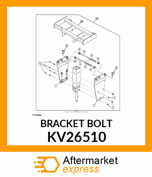 BRACKET BOLT KV26510