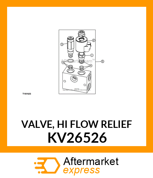 VALVE, HI FLOW RELIEF KV26526