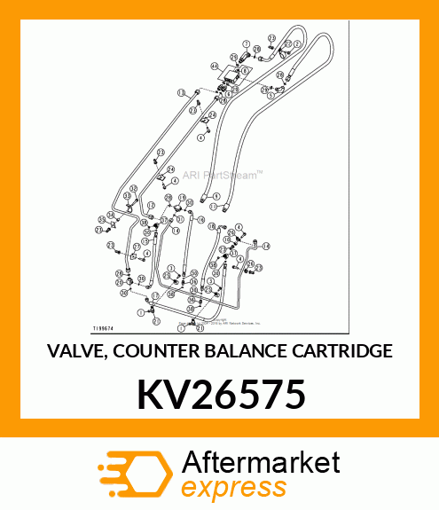 VALVE, COUNTER BALANCE CARTRIDGE KV26575