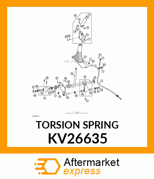 SPRING, TORSION KV26635