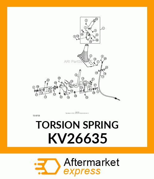 SPRING, TORSION KV26635