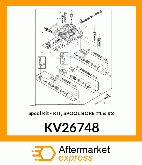Spool Kit - KIT, SPOOL BORE #1 & #3 KV26748