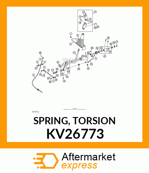 SPRING, TORSION KV26773