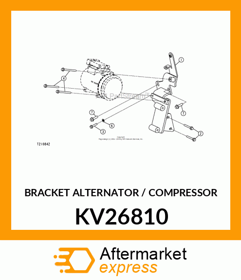 BRACKET ALTERNATOR / COMPRESSOR KV26810