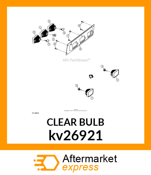 BULB/ASSEMBLY BULB W/SOCKET,12V, 50 kv26921