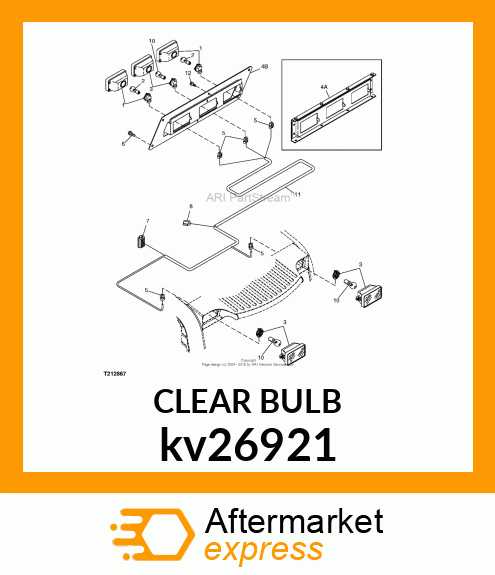 BULB/ASSEMBLY BULB W/SOCKET,12V, 50 kv26921