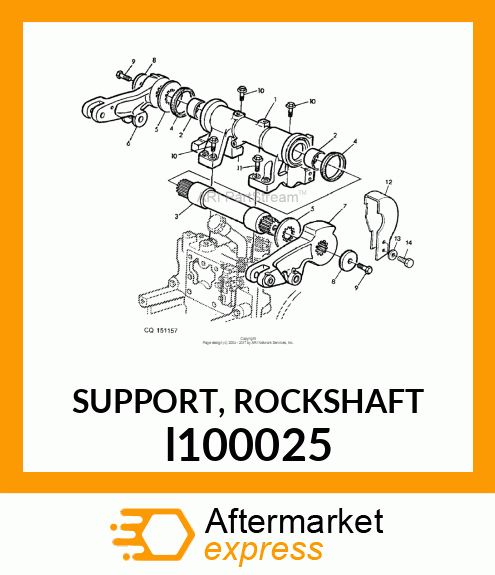 SUPPORT, ROCKSHAFT l100025