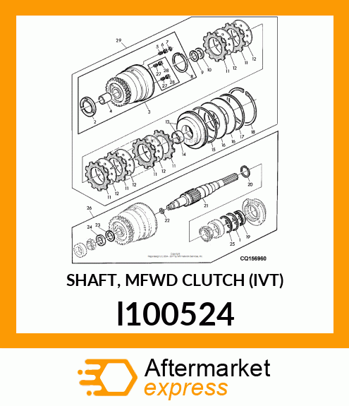 SHAFT, MFWD CLUTCH (IVT) l100524