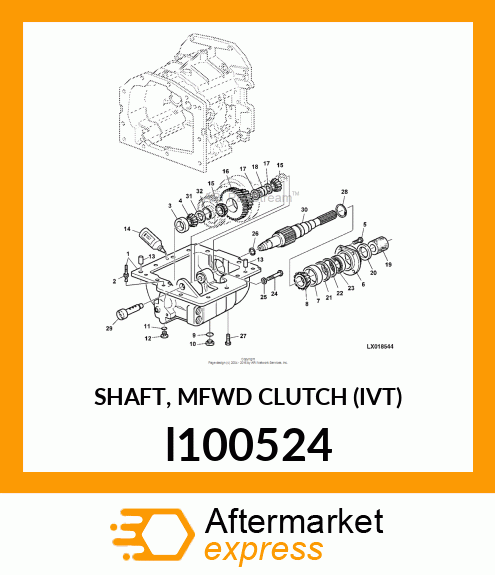 SHAFT, MFWD CLUTCH (IVT) l100524