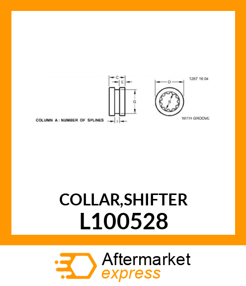 COLLAR,SHIFTER L100528