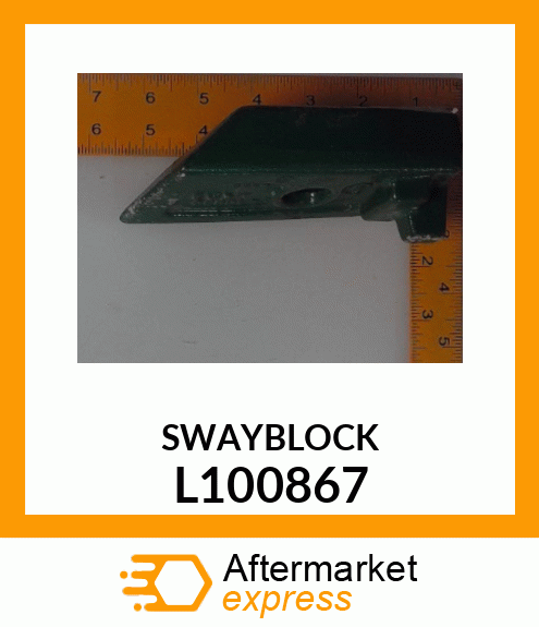 SWAY BLOCK,UPPER LH (GREEN) L100867