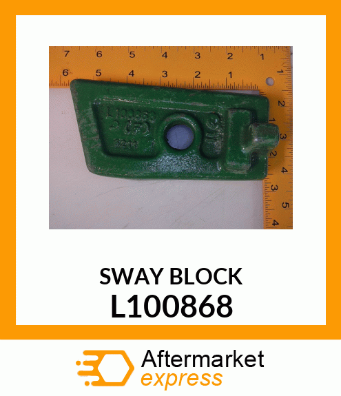 SWAY BLOCK,UPPER RH (GREEN) L100868