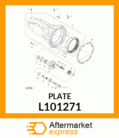 LOCK PLATE, PLATE, LOCK L101271