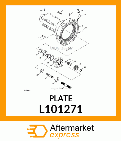 LOCK PLATE, PLATE, LOCK L101271