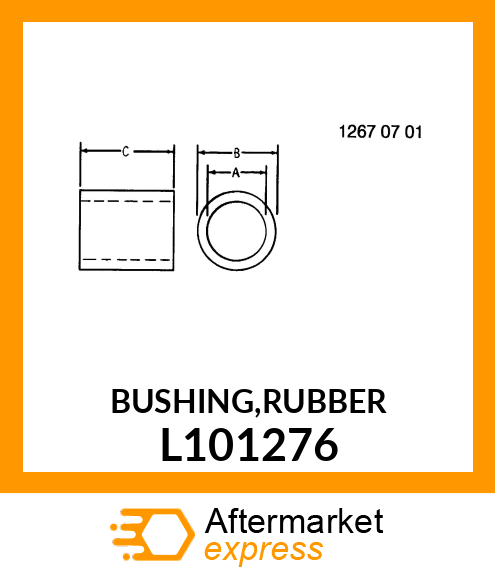 BUSHING,RUBBER L101276