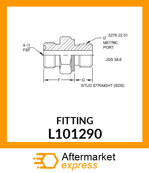 FITTING SDS 6XM14, SPECIAL L101290