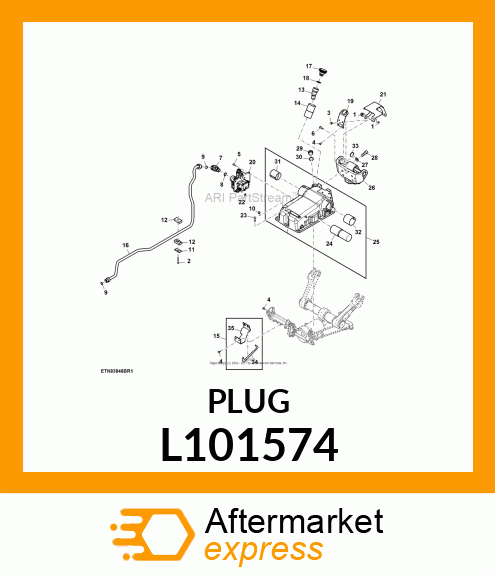 HEX SOCKET HEAT SCREW M33X2 DIN668 L101574