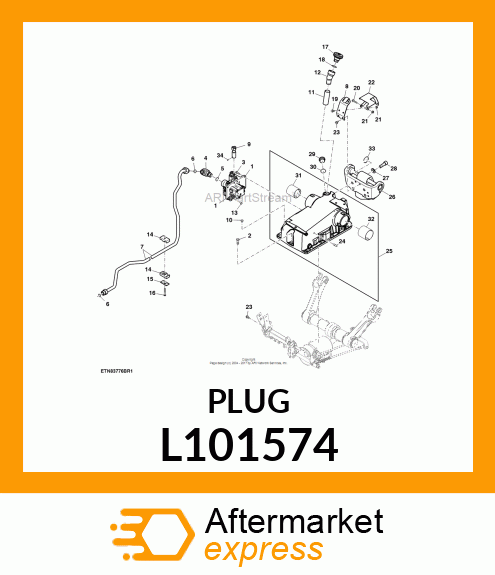 HEX SOCKET HEAT SCREW M33X2 DIN668 L101574