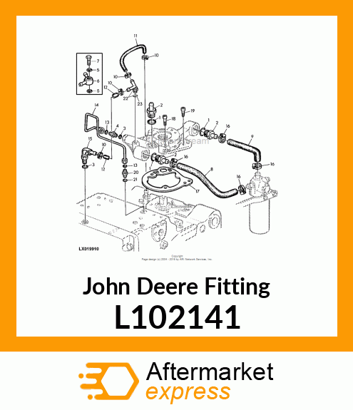 FITTING,HOLLOW SCREW L102141