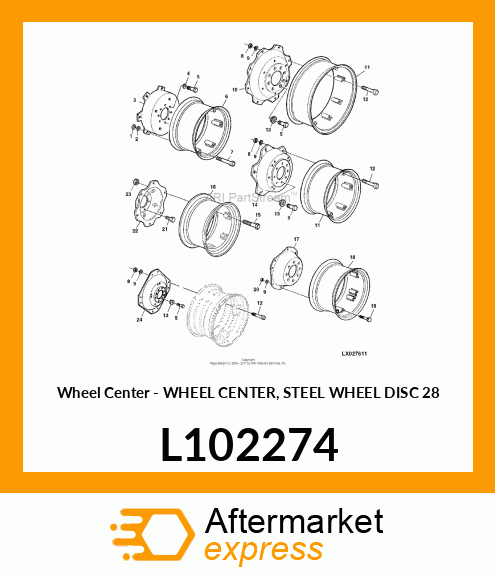 Wheel Center L102274