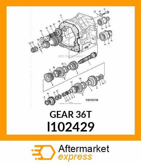 GEAR,SHIFTING SPLINE l102429