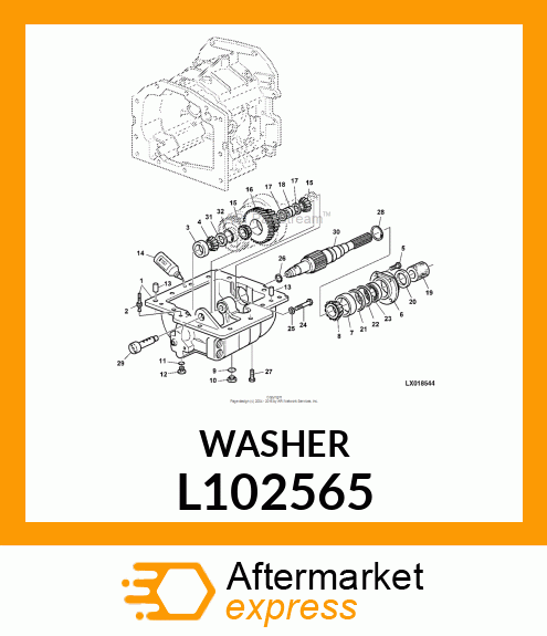 WASHER,THRUST L102565