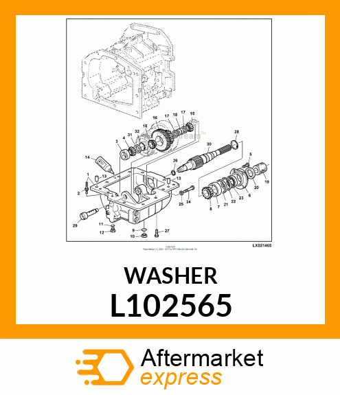 WASHER,THRUST L102565