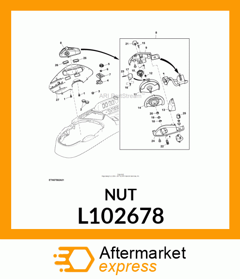 NUT M10X0,75 L102678