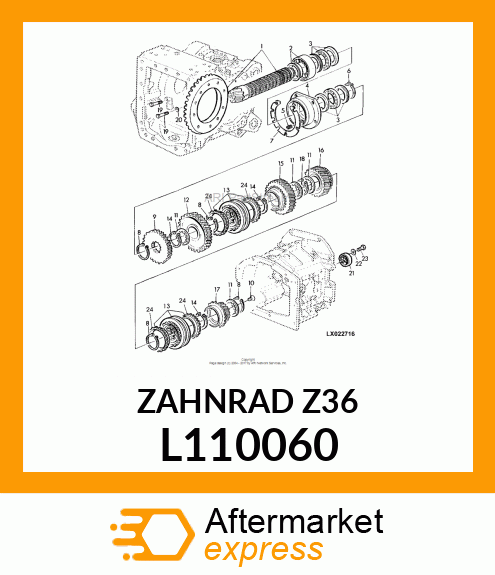 ZAHNRAD Z=36 L110060