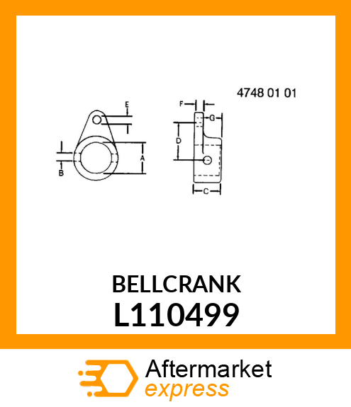 BELLCRANK L110499