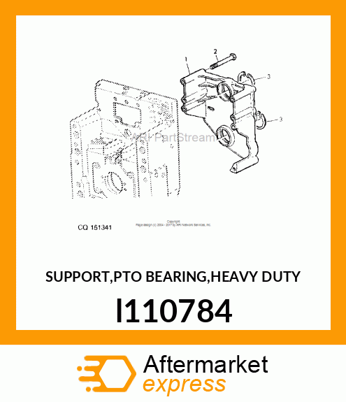 SUPPORT,PTO BEARING,HEAVY DUTY l110784