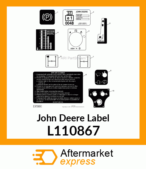 LABEL,WINDSHIELD WIPER L110867