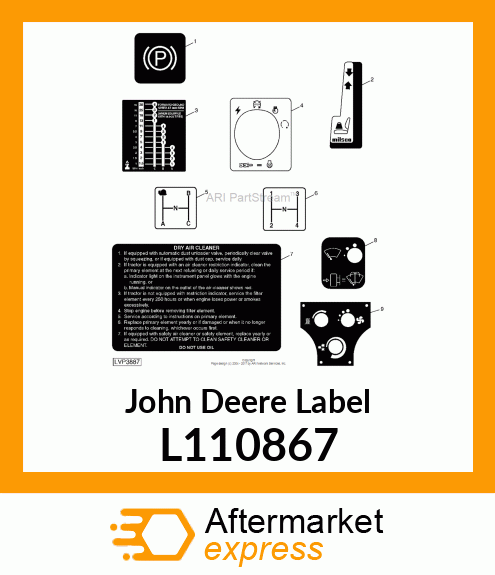 LABEL,WINDSHIELD WIPER L110867