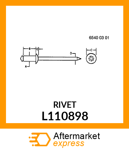 RIVET 4,8X24,8 BLACK L110898