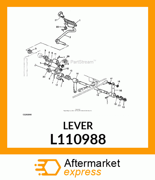 LEVER, LEVER, HAND THROTTLE L110988