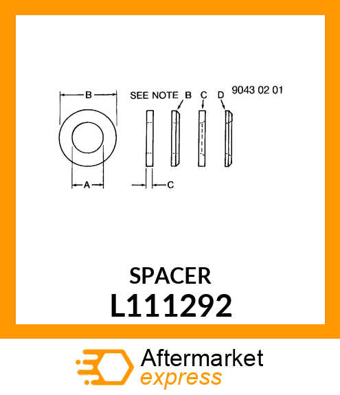 WASHER,SPACER L111292