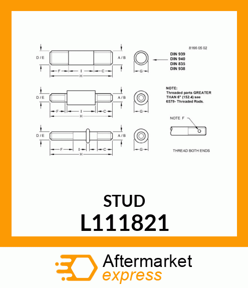 STIFTSCHRAUBE 3/8 L111821