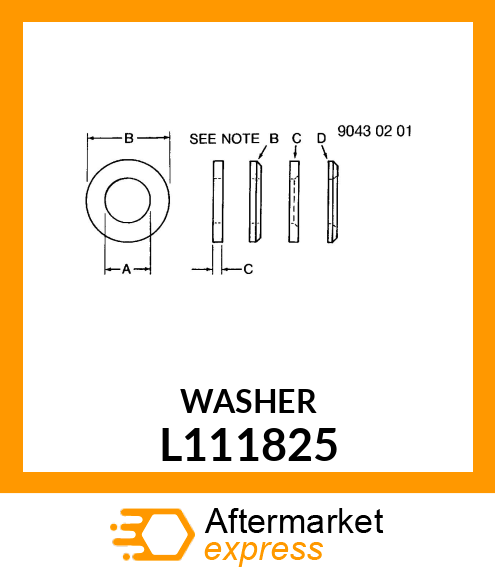 THRUST WASHER L111825