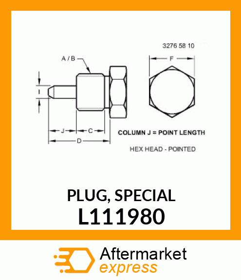 PLUG, SPECIAL L111980