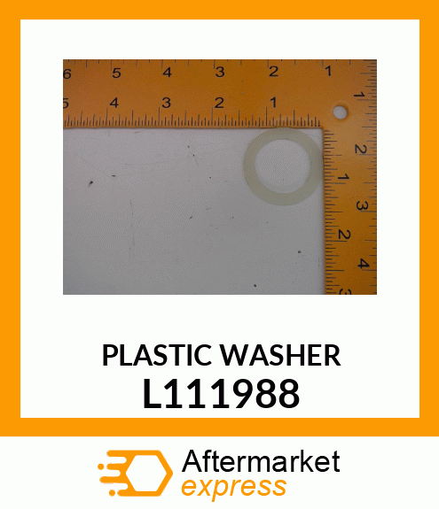 WASHER 1,00 COLOUR: YELLOW L111988