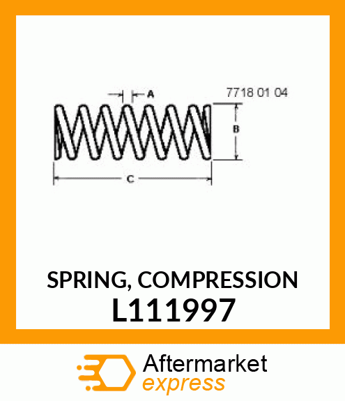 SPRING, COMPRESSION L111997